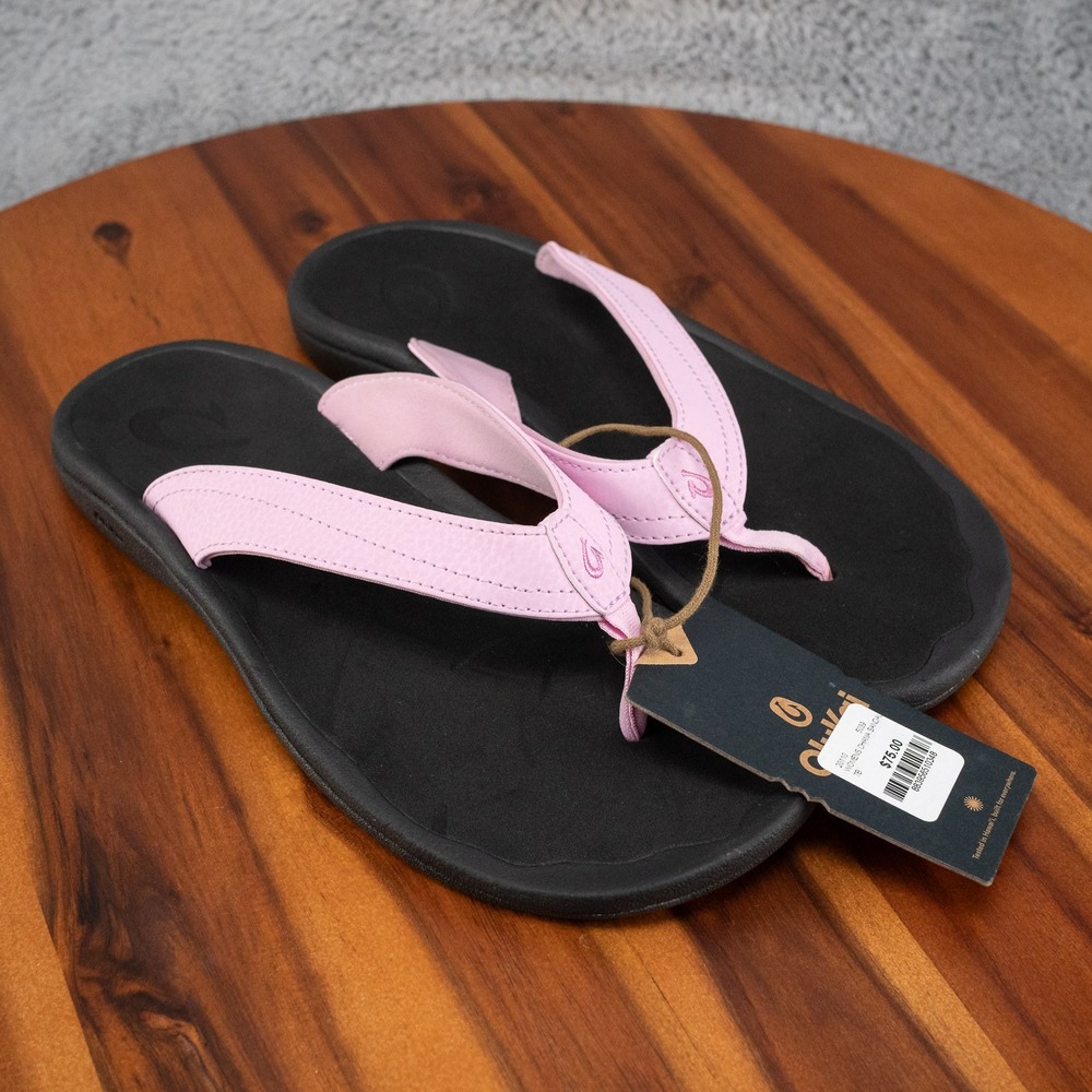 NWT Olukai Women's Ohana Sandal Flip Flop Pink Size 8